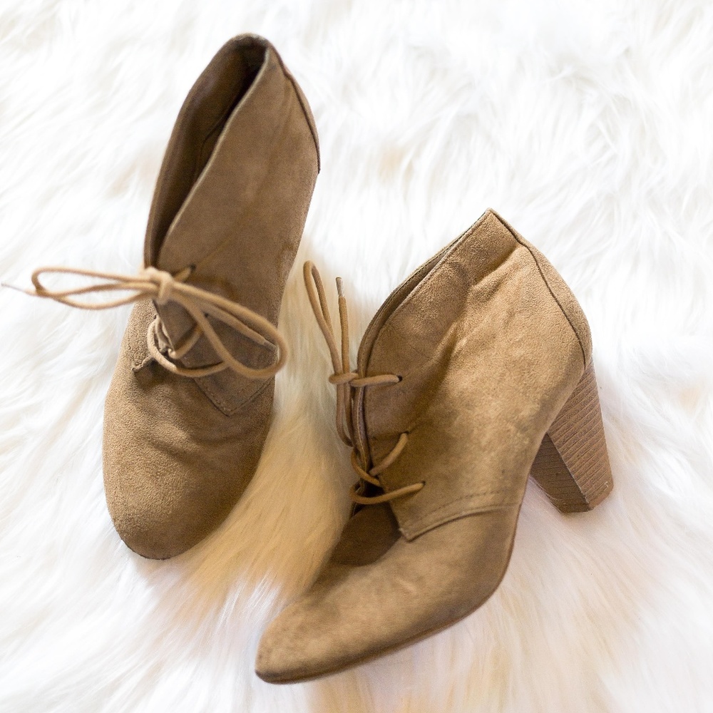 City Classified Oat Wedge Bootie